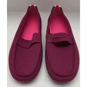 $189 NEW Rothy's The Driver Loafer Slip On Flats Raspberry Women's Size 11 Pink